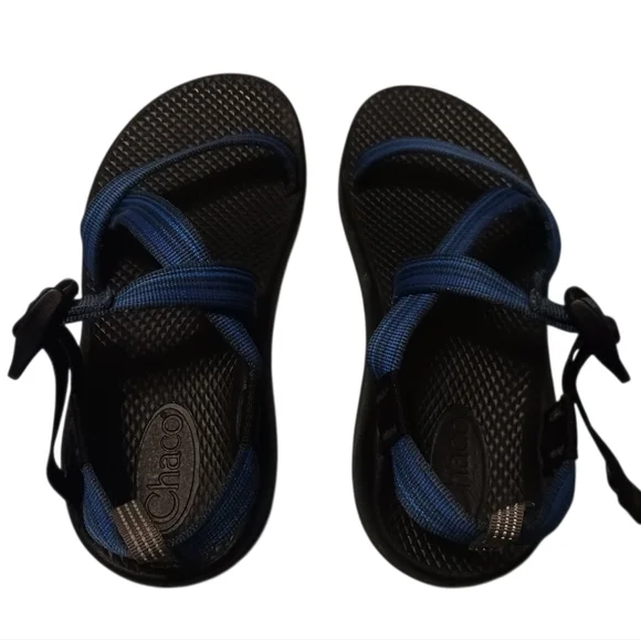 Chaco Z/Cloud sandals big kid size 4 blue and black waterproof hiking - Picture 2 of 8